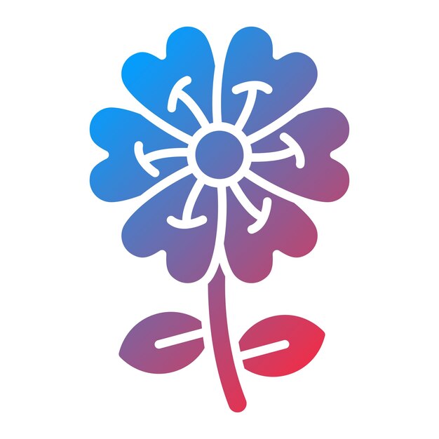 Vectorontwerp Geranium Icon Style