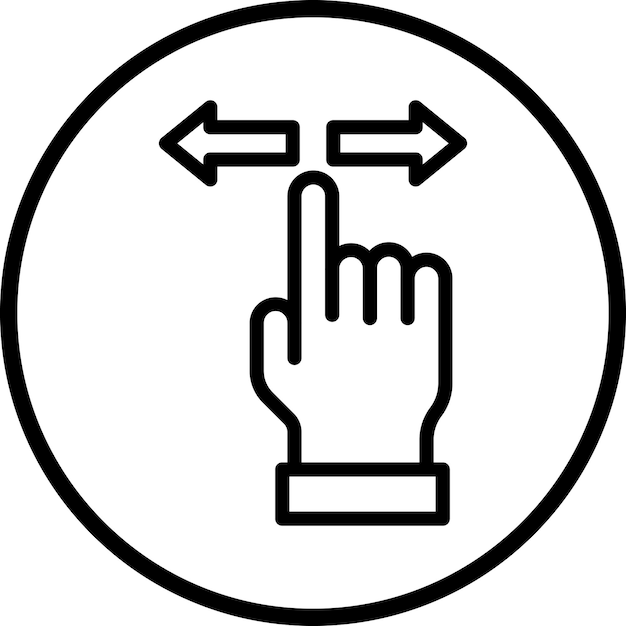 Vectorontwerp Gesture Control Icon Style