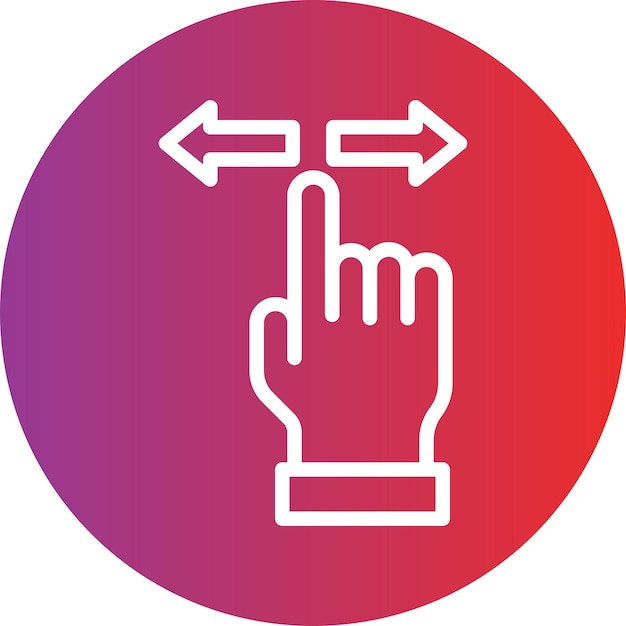 Vectorontwerp Gesture Control Icon Style