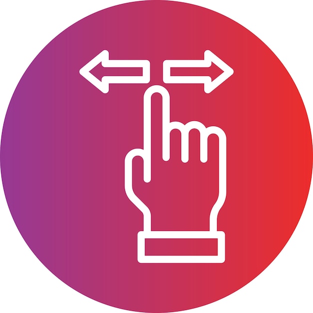 Vector vectorontwerp gesture control icon style