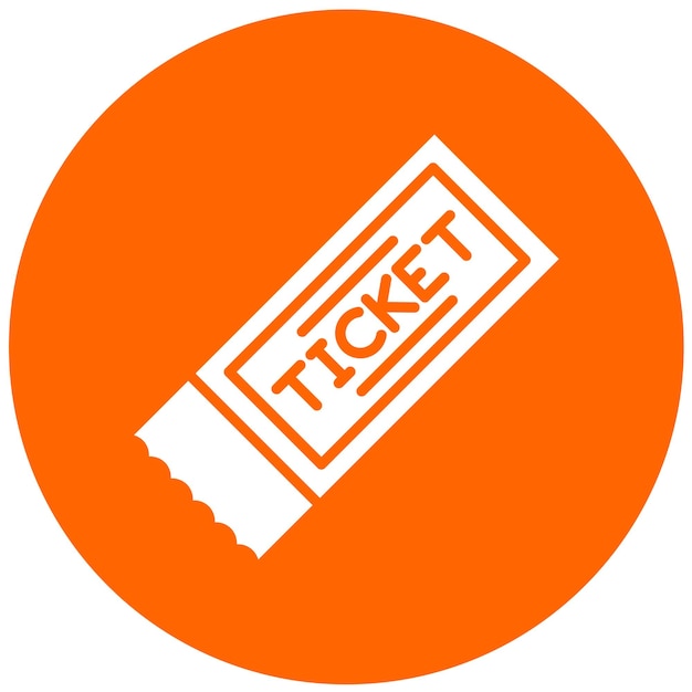 Vectorontwerp Get Ticket Icon Style