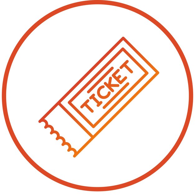 Vectorontwerp Get Ticket Icon Style