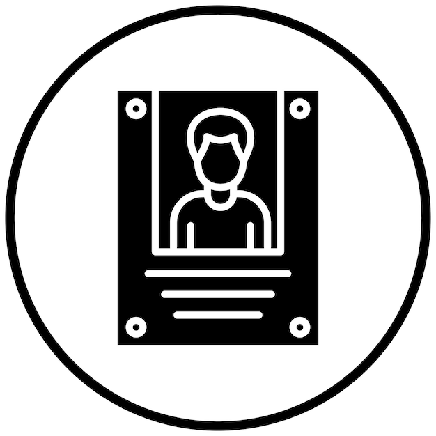 Vectorontwerp gewenste icoonstijl