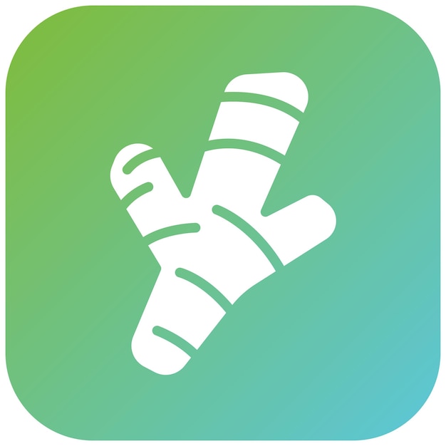 Vectorontwerp Ginger Glow Icon Style