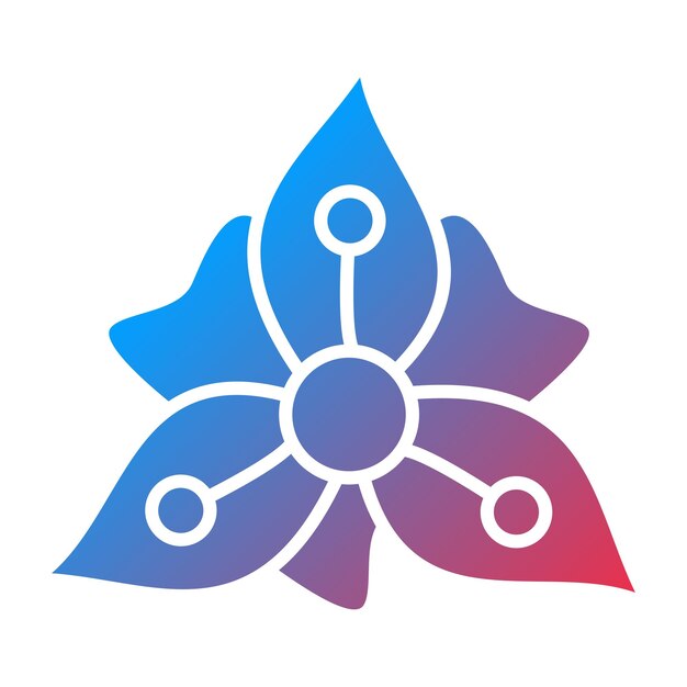 Vectorontwerp Gladiolus Icon Style