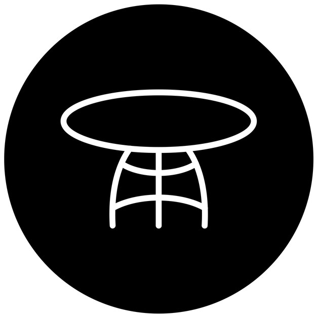 Vectorontwerp Glas koffietafel Icon Style
