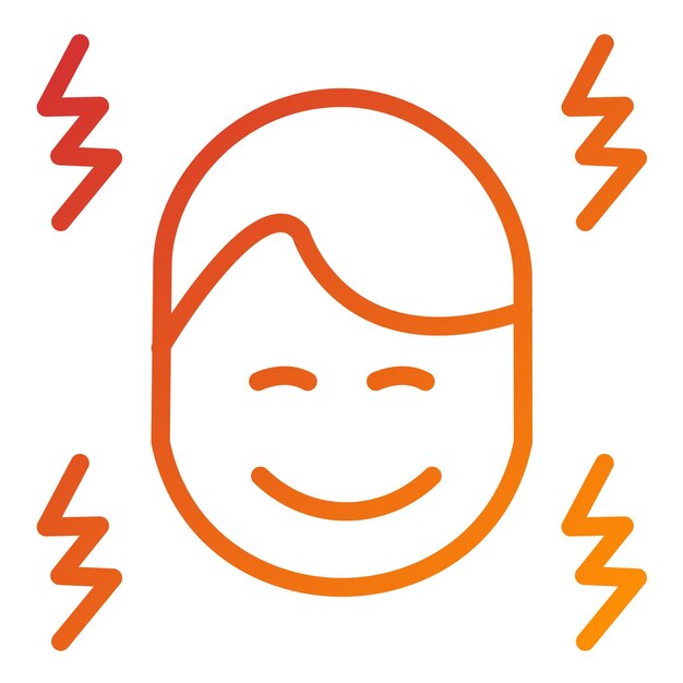 Vectorontwerp Gleeful Zing Icon Style