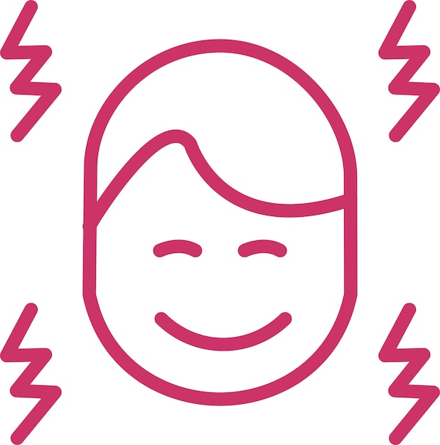 Vectorontwerp Gleeful Zing Icon Style