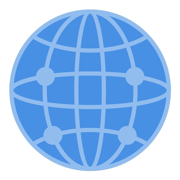 Vectorontwerp Globale netwerk icoon stijl