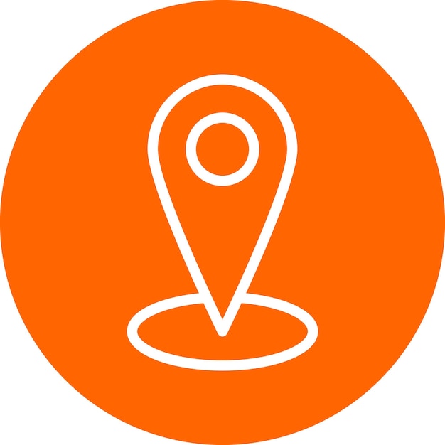 Vector vectorontwerp gps icon style