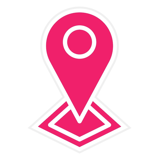 Vector vectorontwerp gps icon style