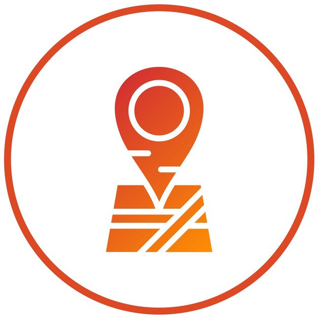 Vectorontwerp GPS Tracker Icon Style