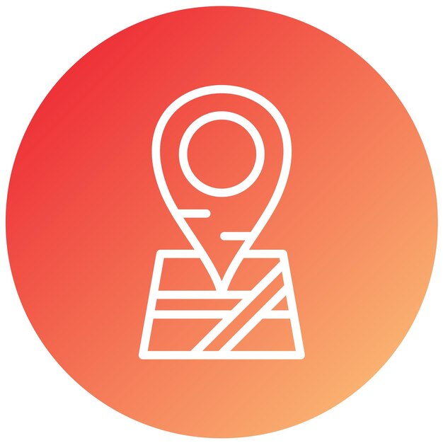 Vectorontwerp GPS Tracker Icon Style