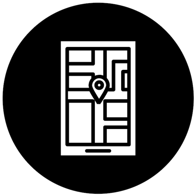 Vectorontwerp GPS Tracking Icon Style