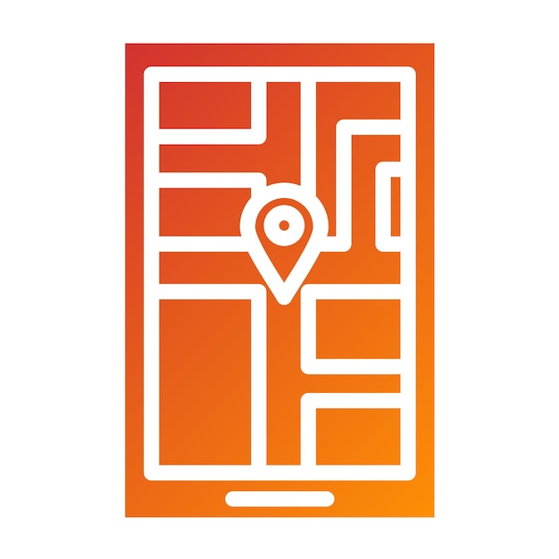 Vectorontwerp GPS Tracking Icon Style