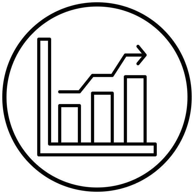 Vectorontwerp grafiek icoon stijl