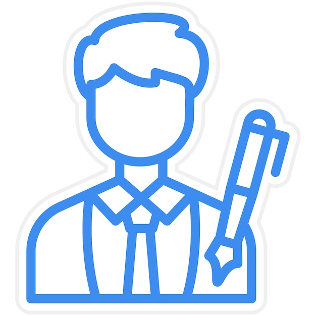 Vectorontwerp Grafische ontwerper Icon Style