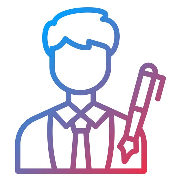 Vectorontwerp Grafische ontwerper Icon Style