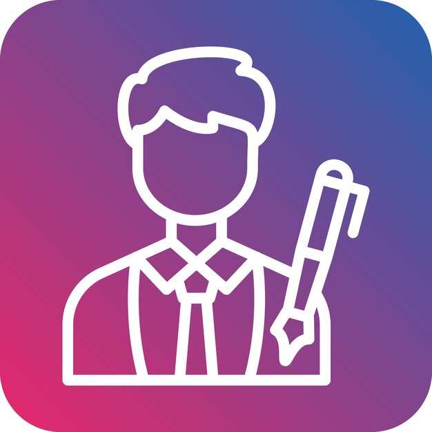 Vectorontwerp Grafische ontwerper Icon Style