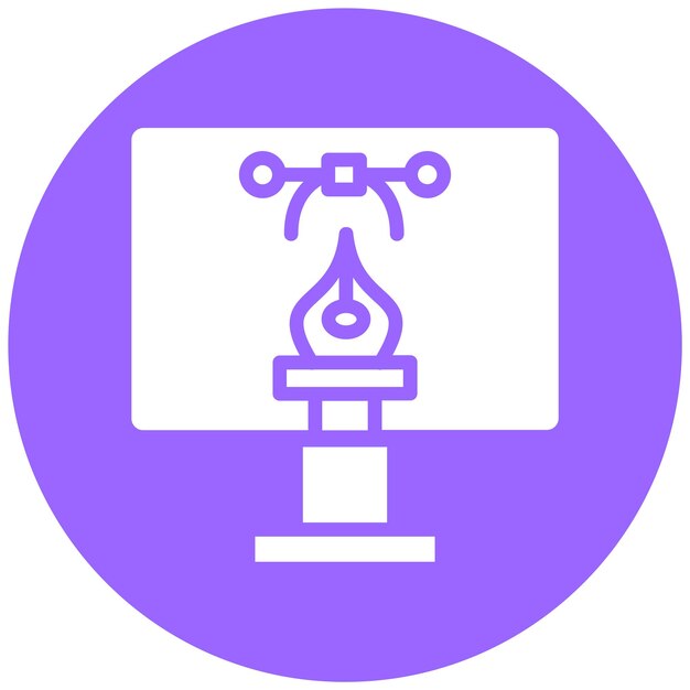 Vectorontwerp Grafische ontwerper Icon Style