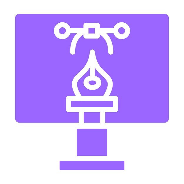 Vectorontwerp Grafische ontwerper Icon Style