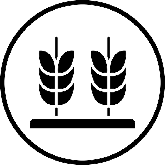 Vectorontwerp grains icon style