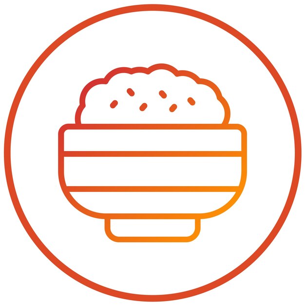 Vectorontwerp Granola Icon Stijl