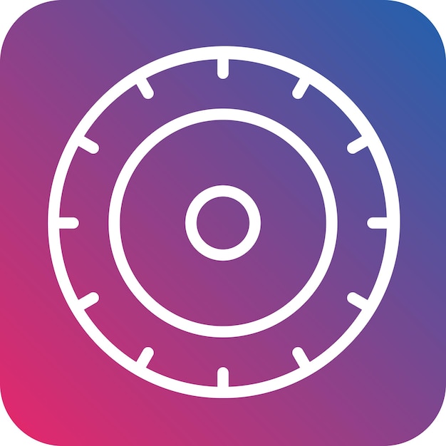 Vectorontwerp Granular Targeting Icon Style