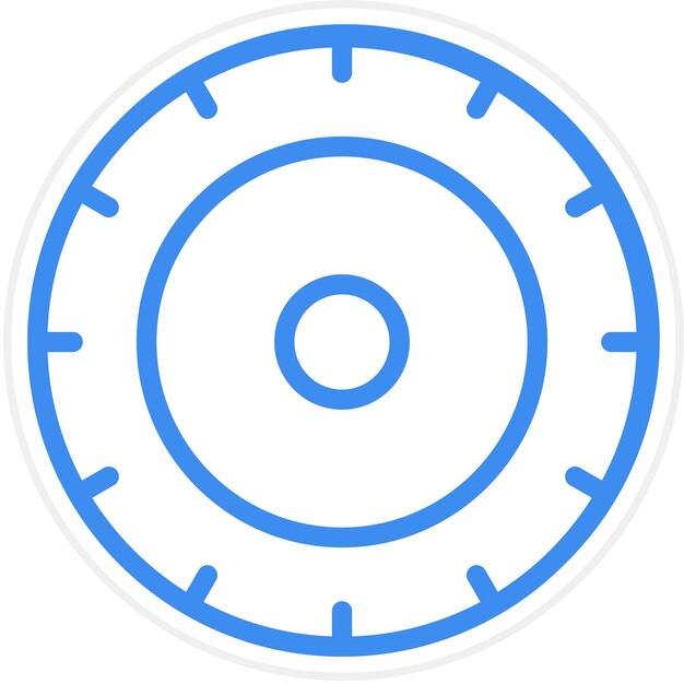 Vectorontwerp Granular Targeting Icon Style