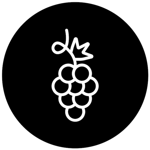 Vectorontwerp Grape Icon Style