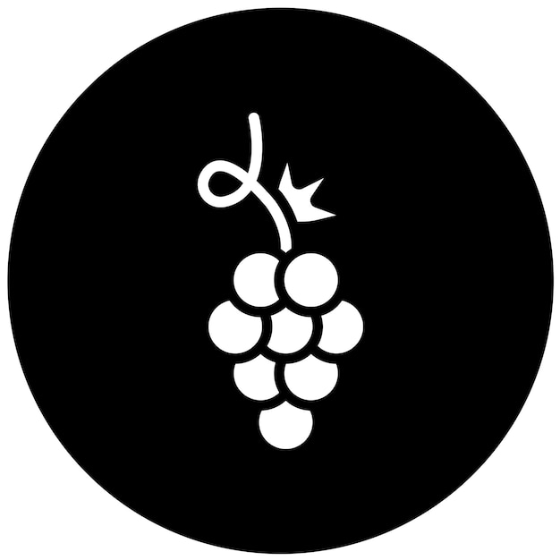 Vectorontwerp Grape Icon Style