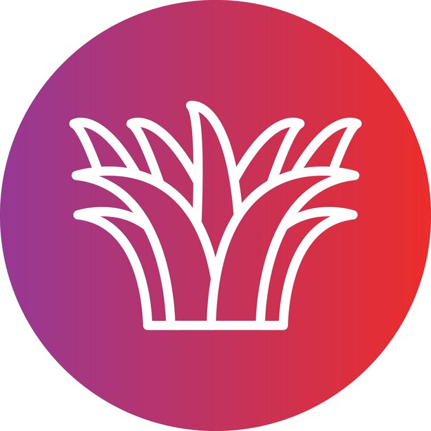 Vectorontwerp Grass Icon Style