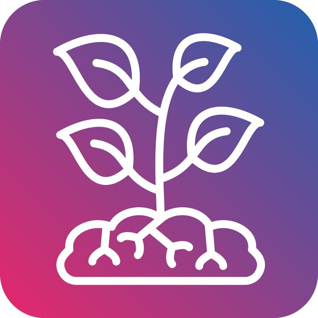 Vectorontwerp Grass Roots Icon Style