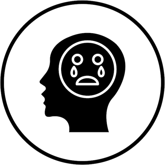 Vectorontwerp Grief Icon Style