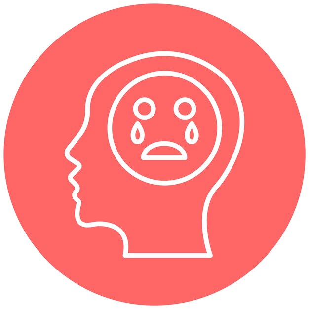 Vectorontwerp Grief Icon Style
