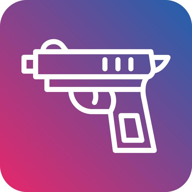 Vectorontwerp Gun Icon Style