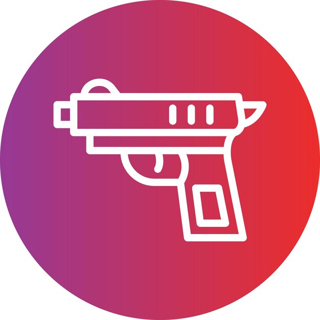 Vectorontwerp Gun Icon Style