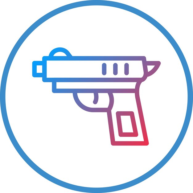 Vectorontwerp Gun Icon Style