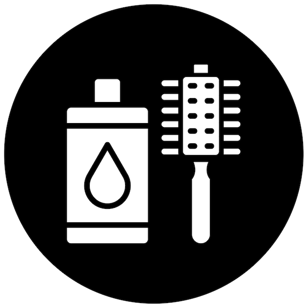 Vectorontwerp Haarverzorging Icon Style