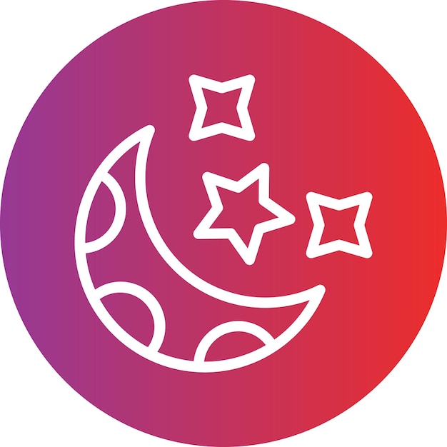 Vectorontwerp Halve Maan Icon Stijl