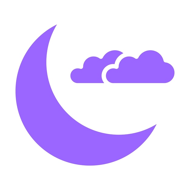 Vectorontwerp Halve Maan Icon Stijl