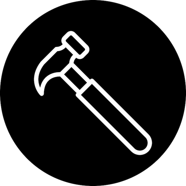 Vectorontwerp Hammer Icon Style