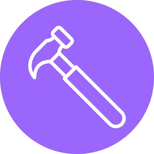 Vectorontwerp Hammer Icon Style