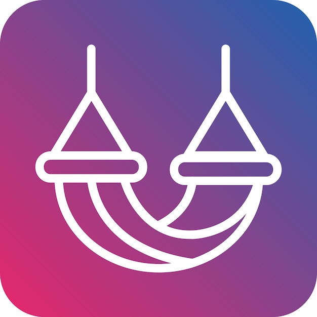 Vectorontwerp Hammock Icon Style