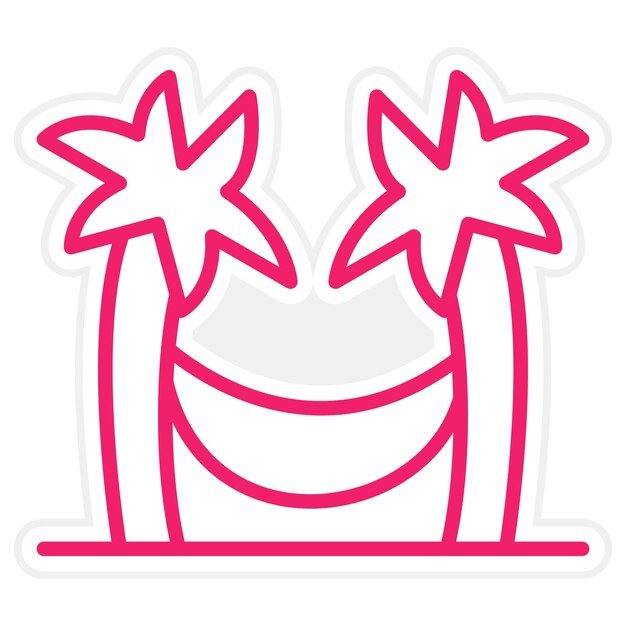 Vectorontwerp Hammock Icon Style