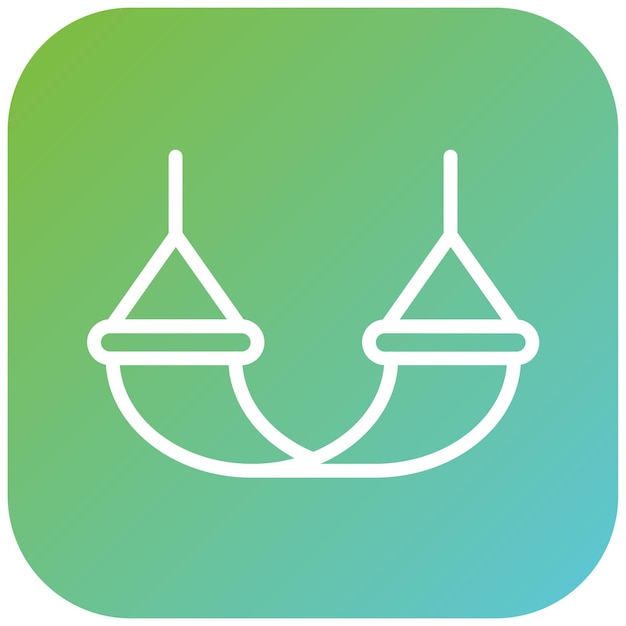 Vectorontwerp Hammock Icon Style