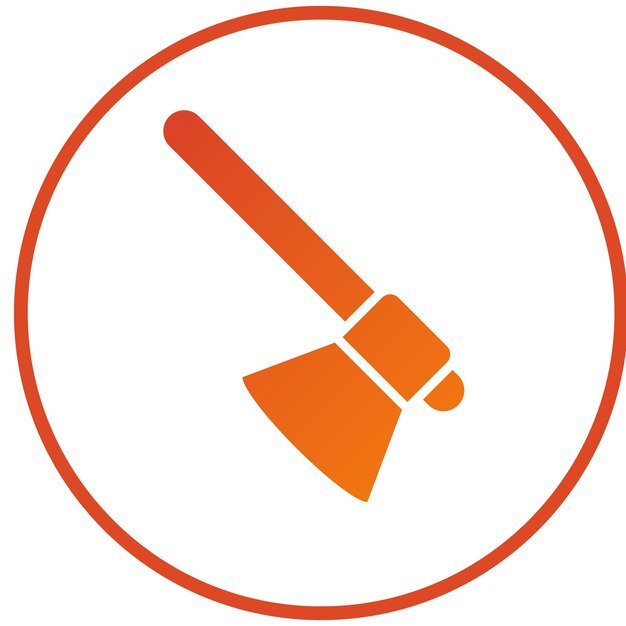 Vectorontwerp Hand Axe Icon Style