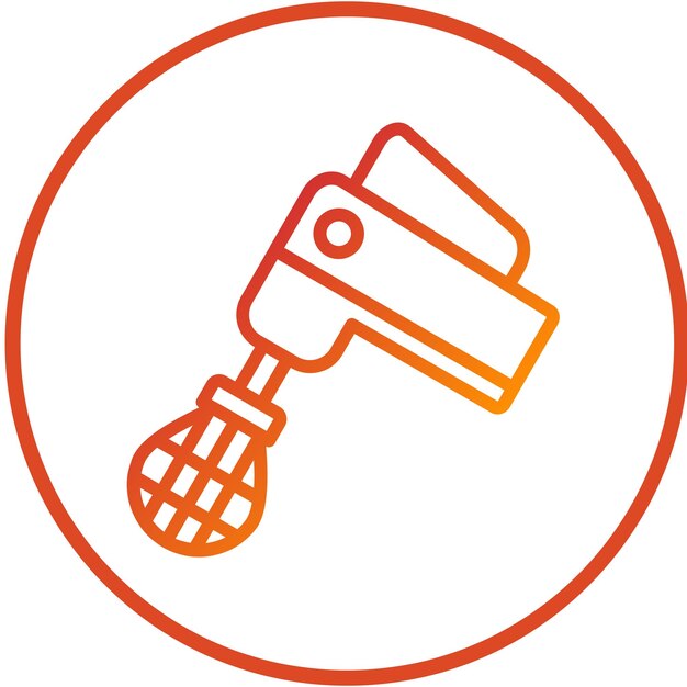 Vectorontwerp Handheld mixer Icon Style