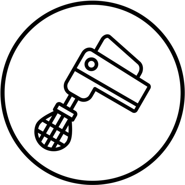 Vectorontwerp Handheld mixer Icon Style