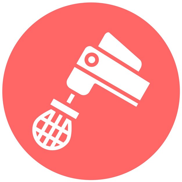 Vectorontwerp Handheld mixer Icon Style